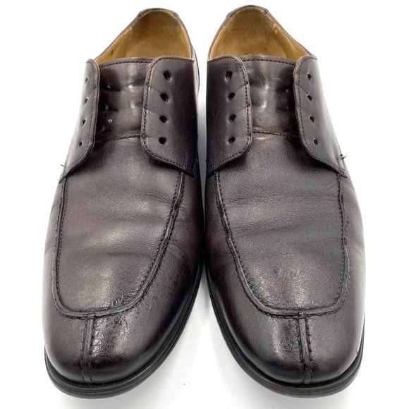 Cole Haan Men’s Adams Split Toe Dark Brown Oxford Shoe Size 10 M No Laces - Picture 2 of 9